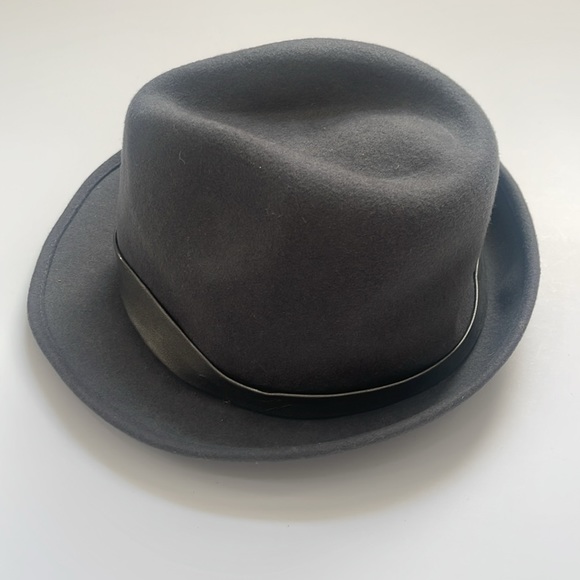 Mossimo Grey Flannel Fedora with Studded Band - Picture 4 of 7